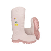 Botas de seguridad para hombre aprobadas por la CSA: botas de goma con punta de acero de PU impermeables ASTM F2413-18 resistentes a ácidos y aceites, color gris